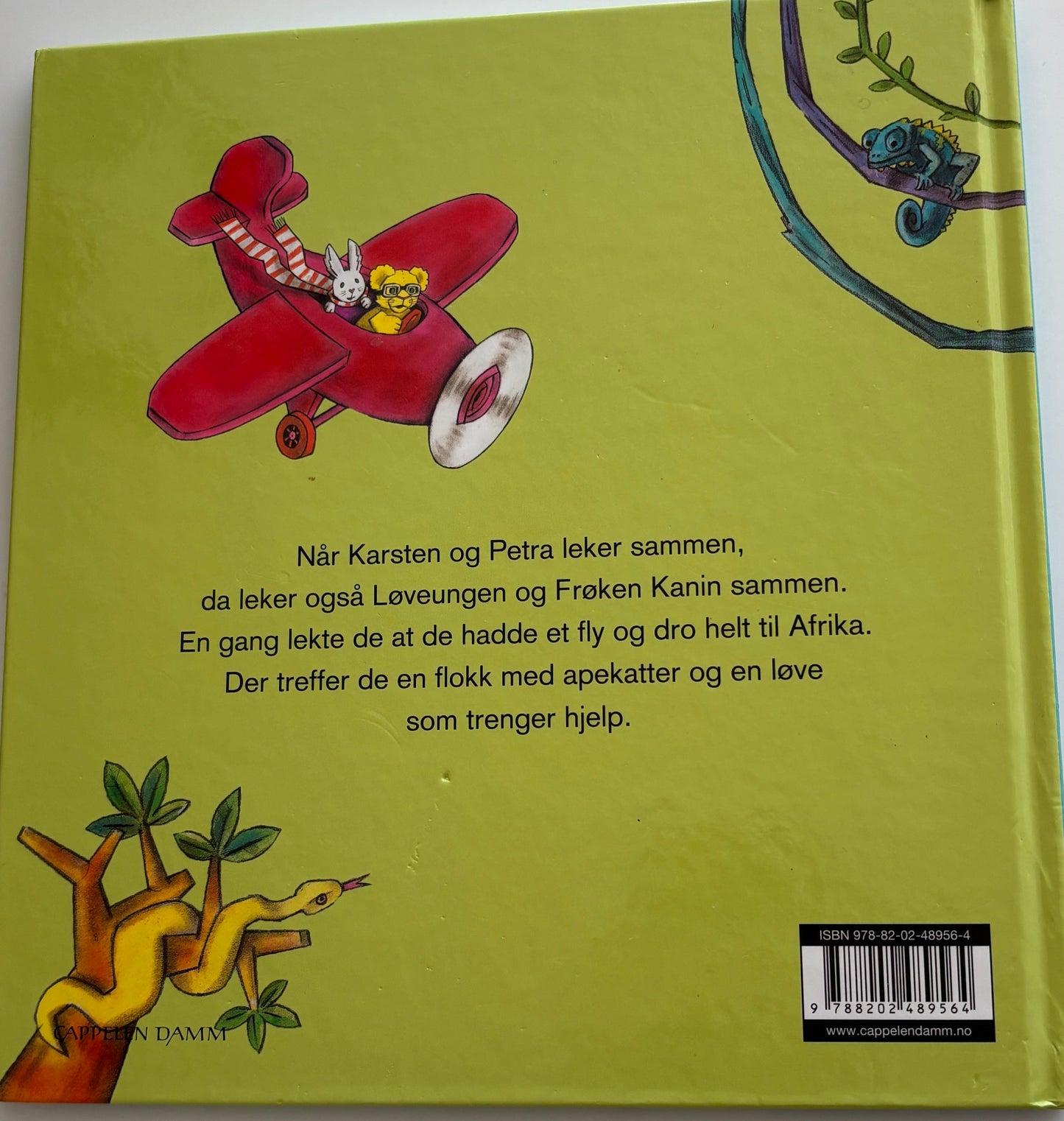 Bringsværd, Tor Åge: Karsten og Petra: Løveungen og Frøken Kanin på eventyr i Afrika
