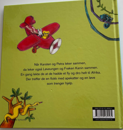 Bringsværd, Tor Åge: Karsten og Petra: Løveungen og Frøken Kanin på eventyr i Afrika