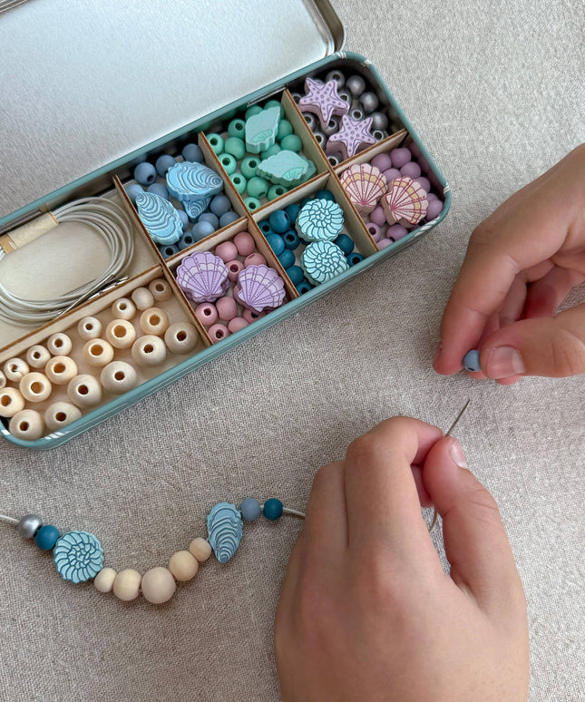DIY Armbånd Sett | Skjell | Strandmagi | Hobbysett For Barn