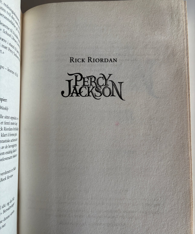 Riordan, Rick: Percy Jackson: Lyntyven