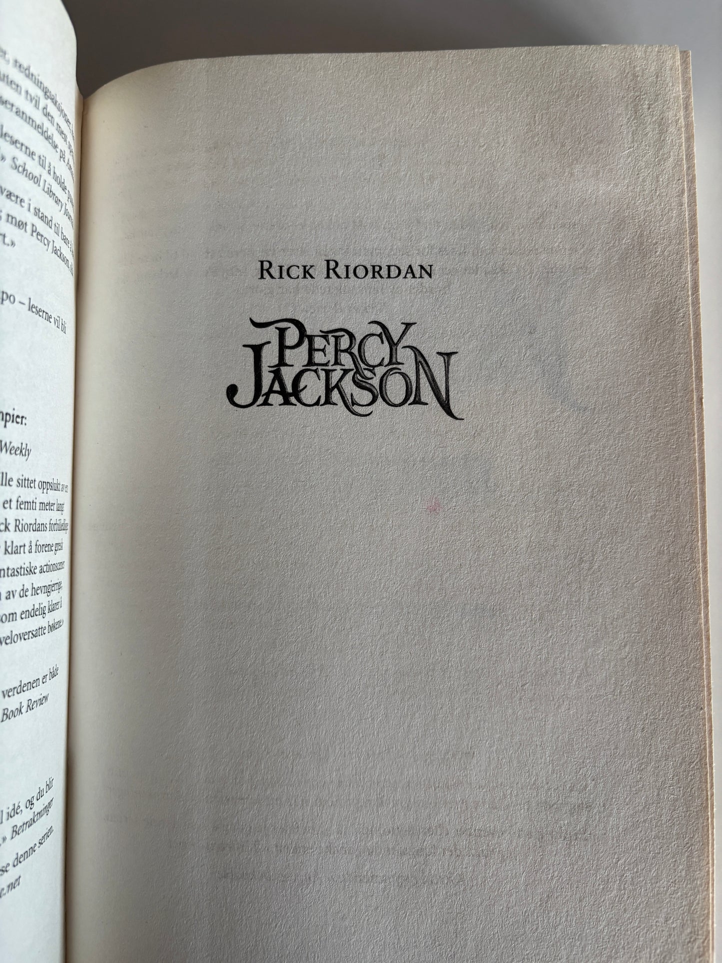 Riordan, Rick: Percy Jackson: Lyntyven