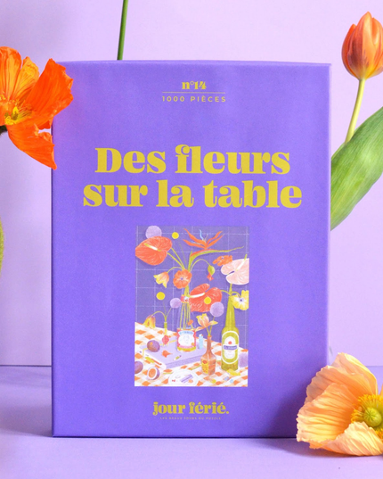 Flowers on The Table | Puslespill 500 Brikker