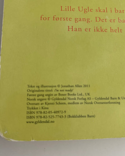 Allen, Jonathan: Jeg er ikke klar!