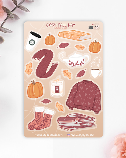 Klistremerkeark | Cosy Fall Day