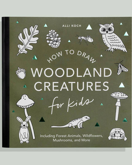Mushrooms & Woodland Creatures: Kids How to Draw Book