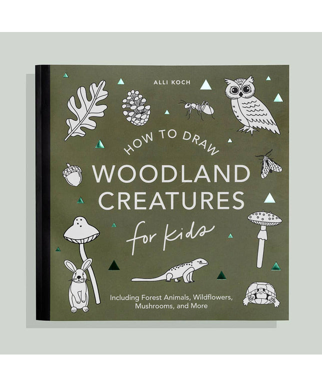 Mushrooms & Woodland Creatures: Kids How to Draw Book