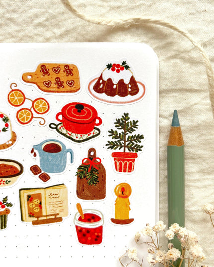 Klistremerkeark | Winter Baking | A6