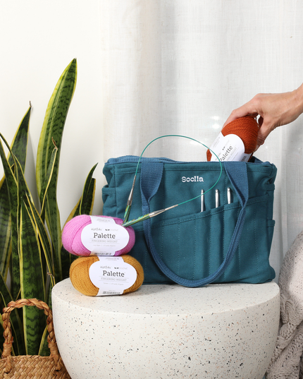 Forhåndsbestilling | Soolla Studio Artist Bag | Aquamarine | Hobbyveske | Veske for Kreative Prosjekter