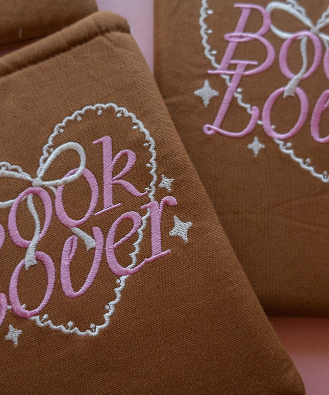 Book Lover Brodert Bokomslag / Booksleeve