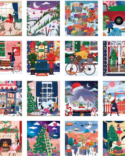 Forhåndsbestilling | Adventskalender | 24 Mini Puslespill
