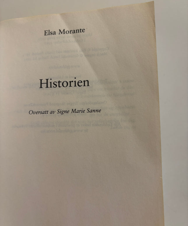 Morante, Elsa: Historien