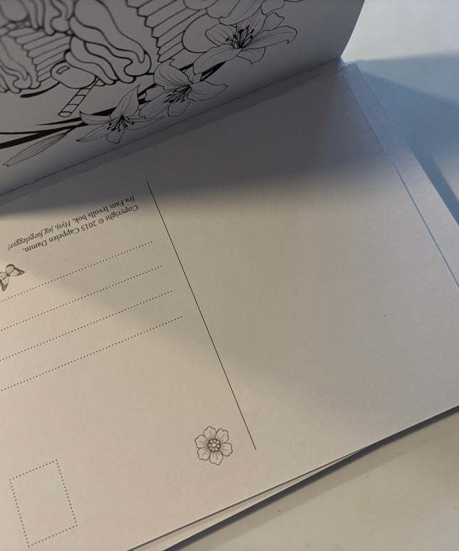 Fam Irvoll: Hysj, jeg fargelegger postkort!