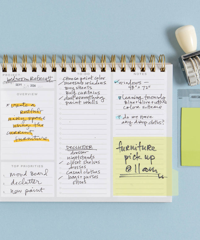 Forhåndsbestilling: Tabbed Transparent Sticky Notes | Green