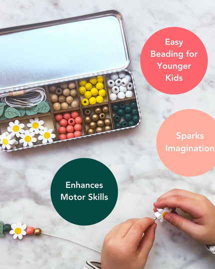 Lag Ditt Eget Armbånd Sett - Margeritter | DIY Armbånd Gavesett
