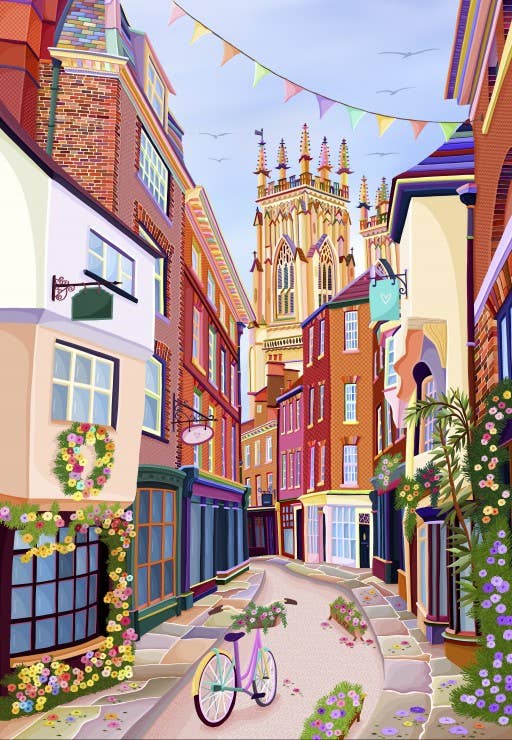 Puslespill 1000 Brikker - York Petergate