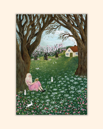 Postkort | In The Snowdrop Field