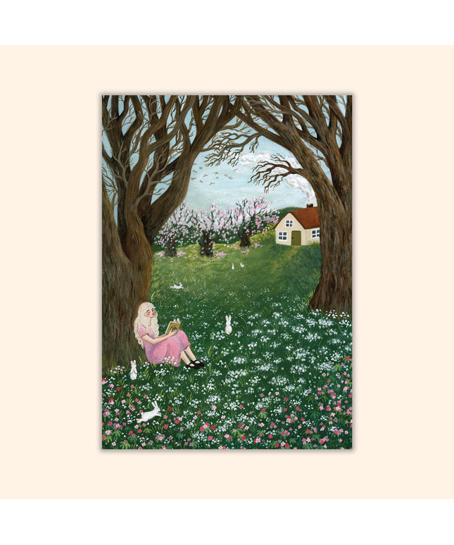 Postkort | In The Snowdrop Field