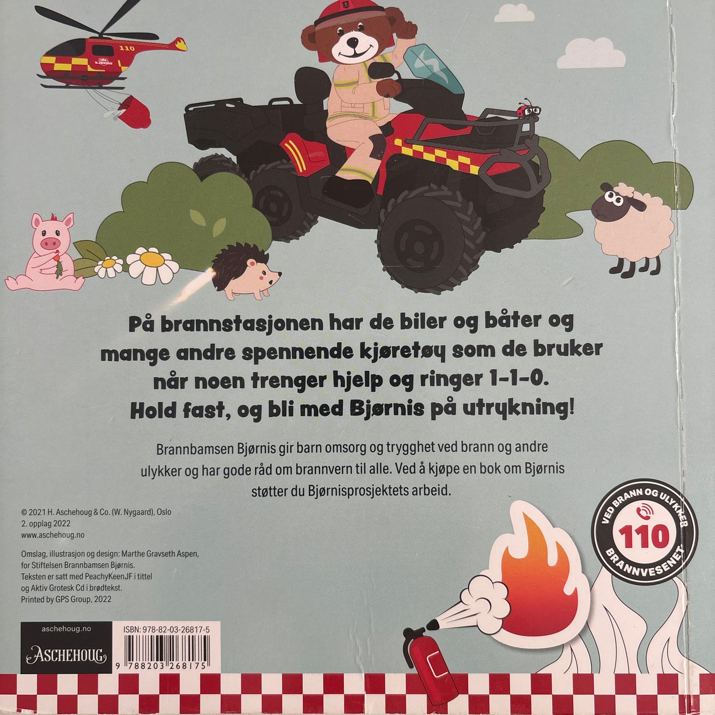 Bjørnis kjører brannbil
