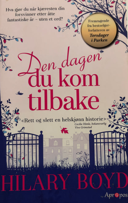 Boyd, Hilary: Den dagen du kom tilbake