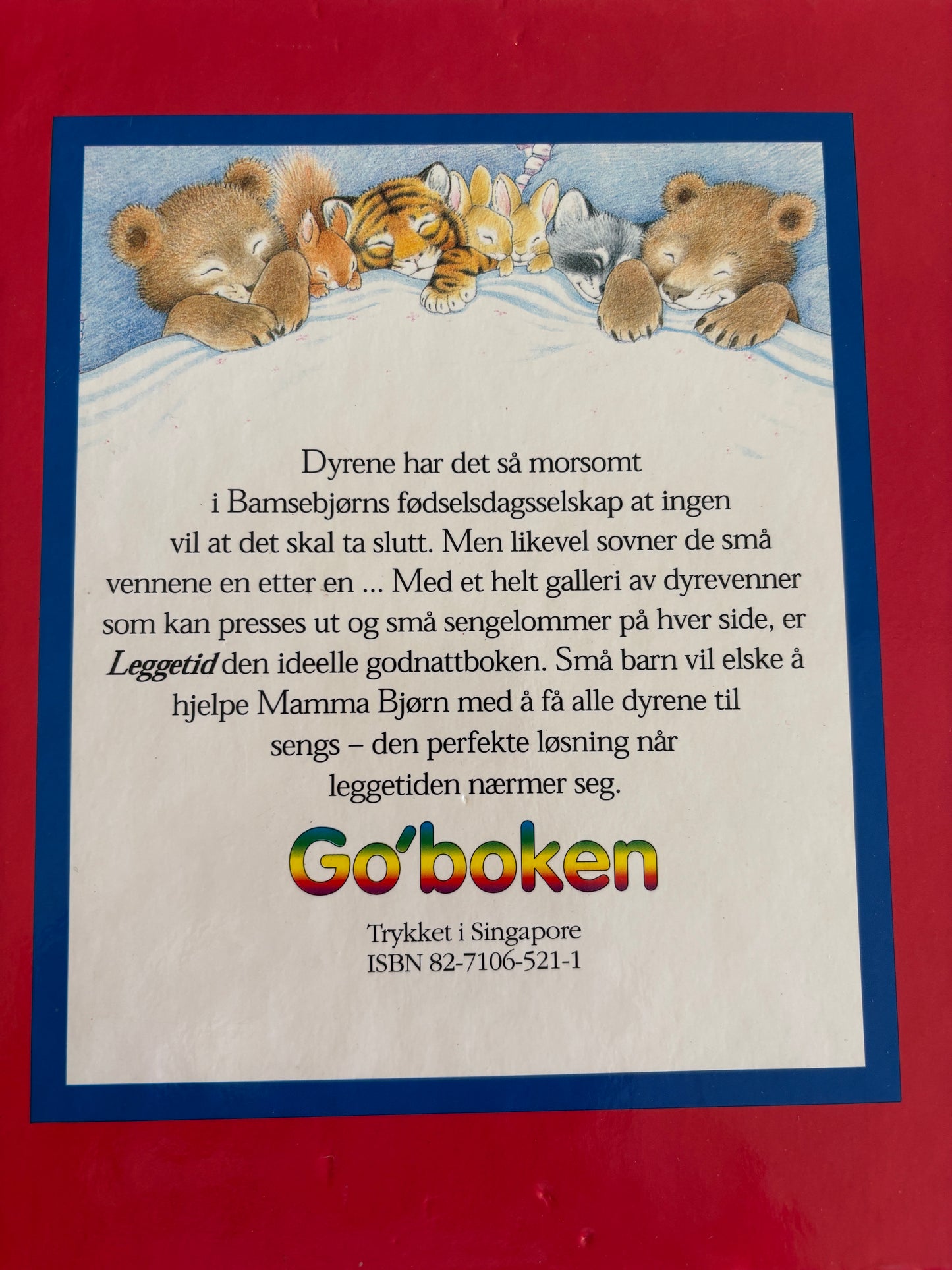 Leggetid - hjelp dyrene til sengs