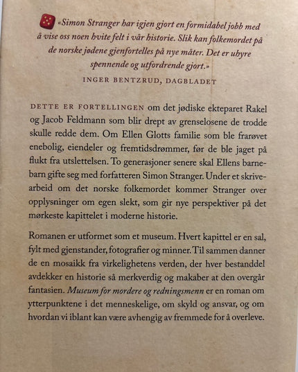 Stranger, Simon: Museum for mordere og redningsmenn