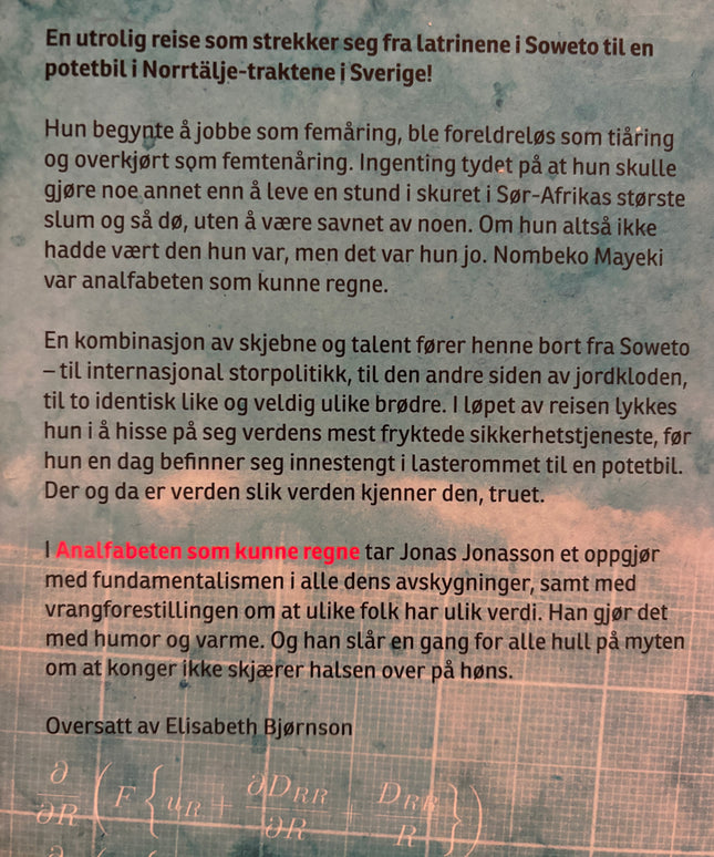 Jonasson, Jonas: Analfabeten som kunne regne