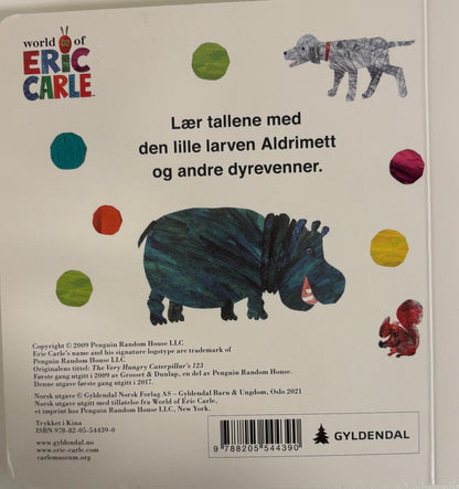 Carle, Eric: Den lille larven Aldrimetts 123