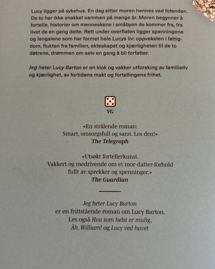 Jeg heter Lucy Barton - Elizabeth Strout (pocket)