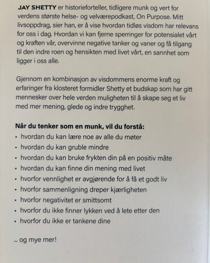 Shetty, Jay: Tenk som en munk