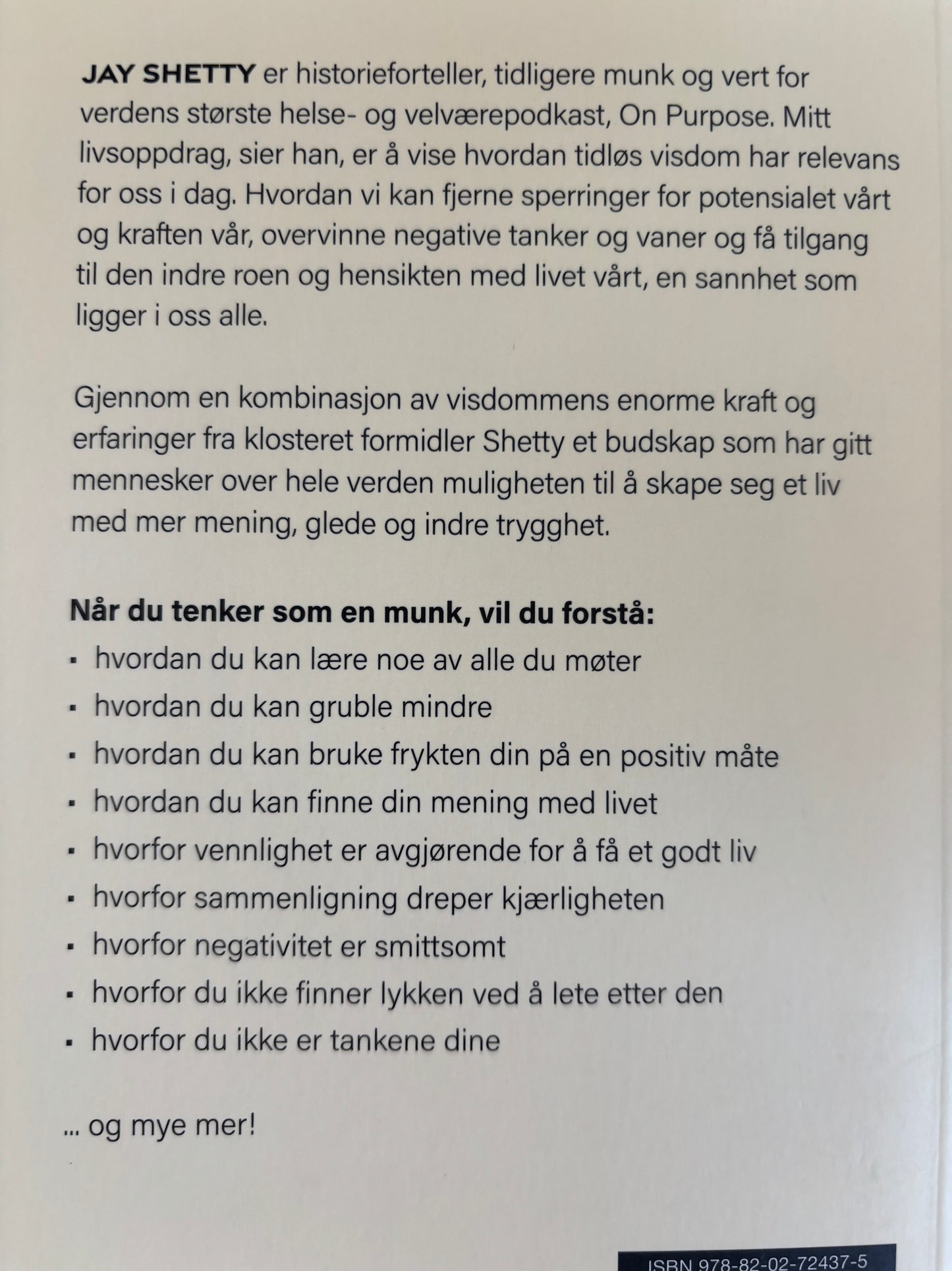 Shetty, Jay: Tenk som en munk