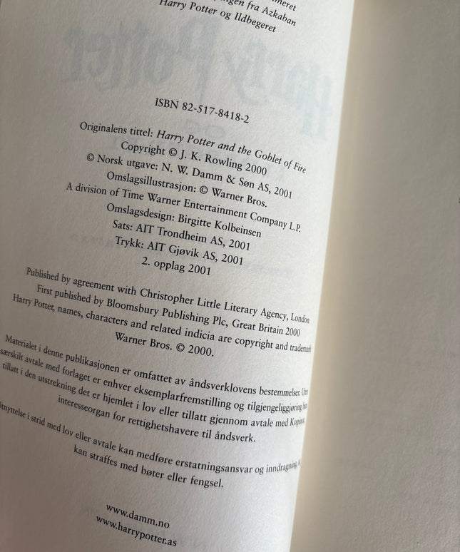Rowling, J.K: Harry Potter og Ildbegeret