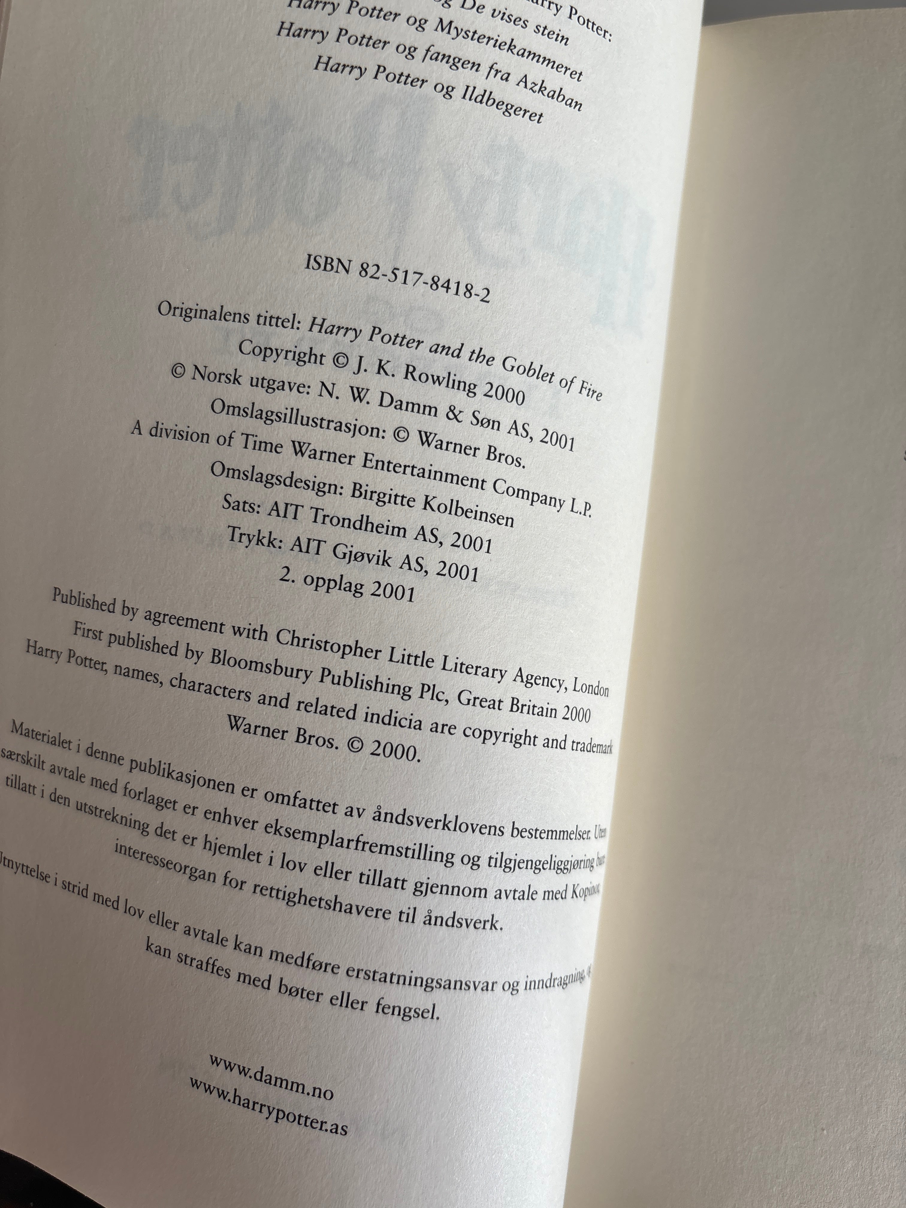 Rowling, J.K: Harry Potter og Ildbegeret