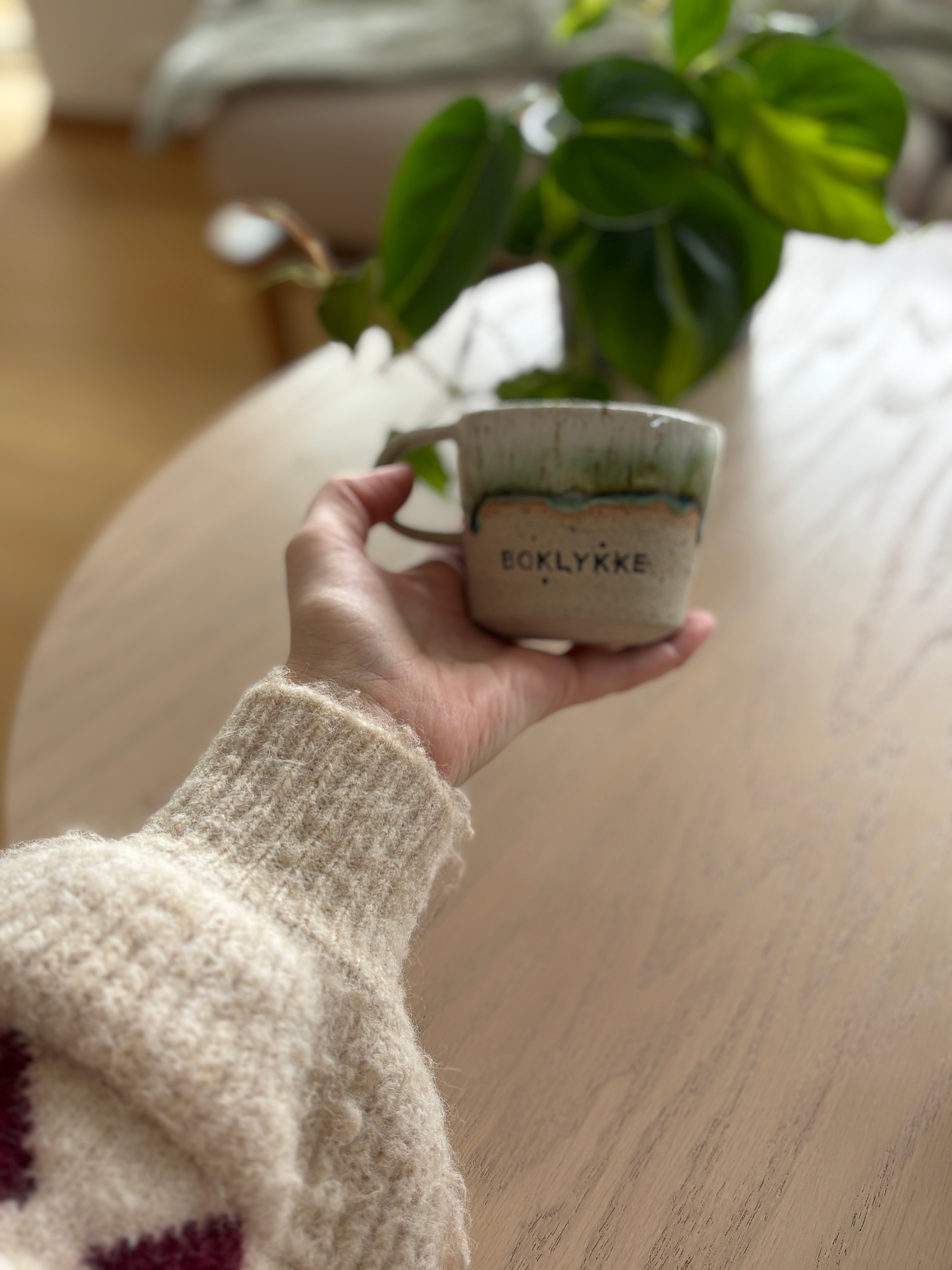 Boklykke kaffekopp - Håndlaget keramikk