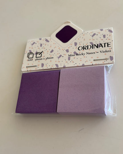 Mini sticky notes: Lilla