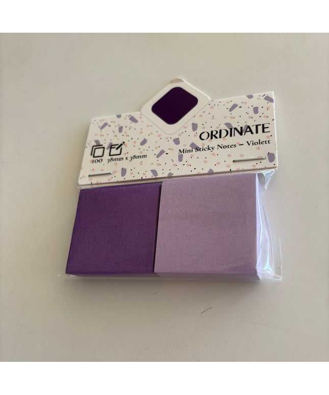 Mini sticky notes: Lilla