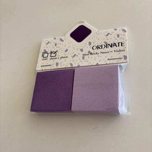 Mini sticky notes: Lilla