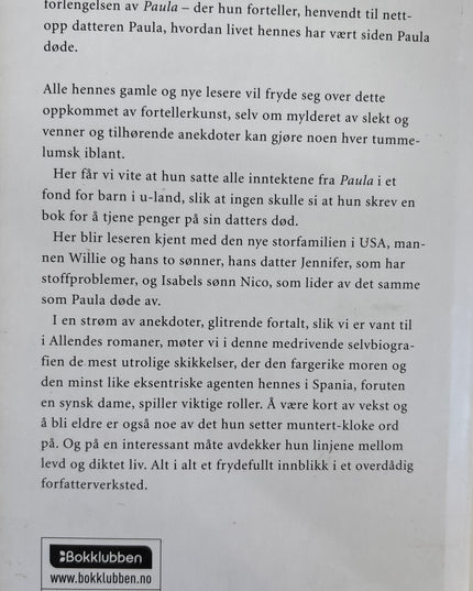 Allende, Isabel: Summen av dagene