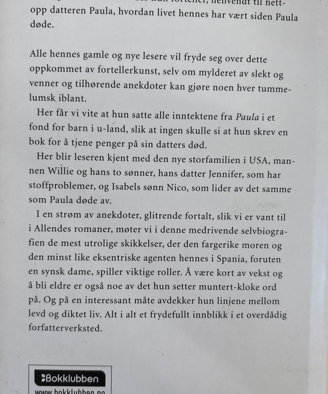 Allende, Isabel: Summen av dagene