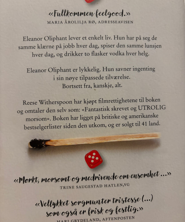 Honeyman, Gail: Eleanor Oliphant har det helt fint