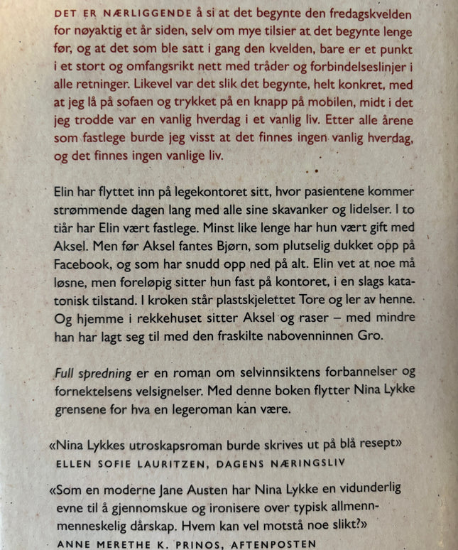 Lykke, Nina: Full spredning