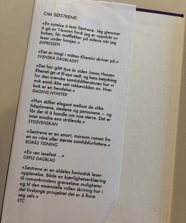 Khemiri, Jonas Hassen: Søstrene