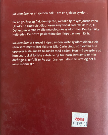 Lindquist, Ulla-Carin: Ro uten årer