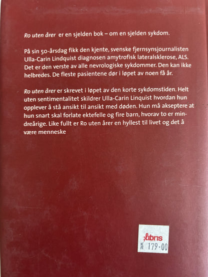 Lindquist, Ulla-Carin: Ro uten årer
