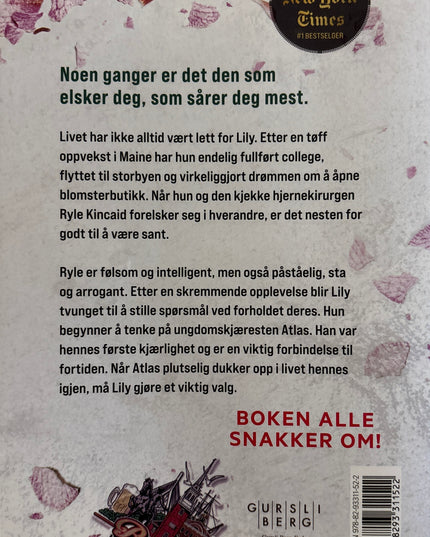 Det ender med oss - Colleen Hoover (pocket)