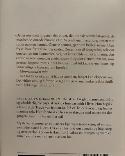 Lorentzen, Trude: Mysteriet mamma