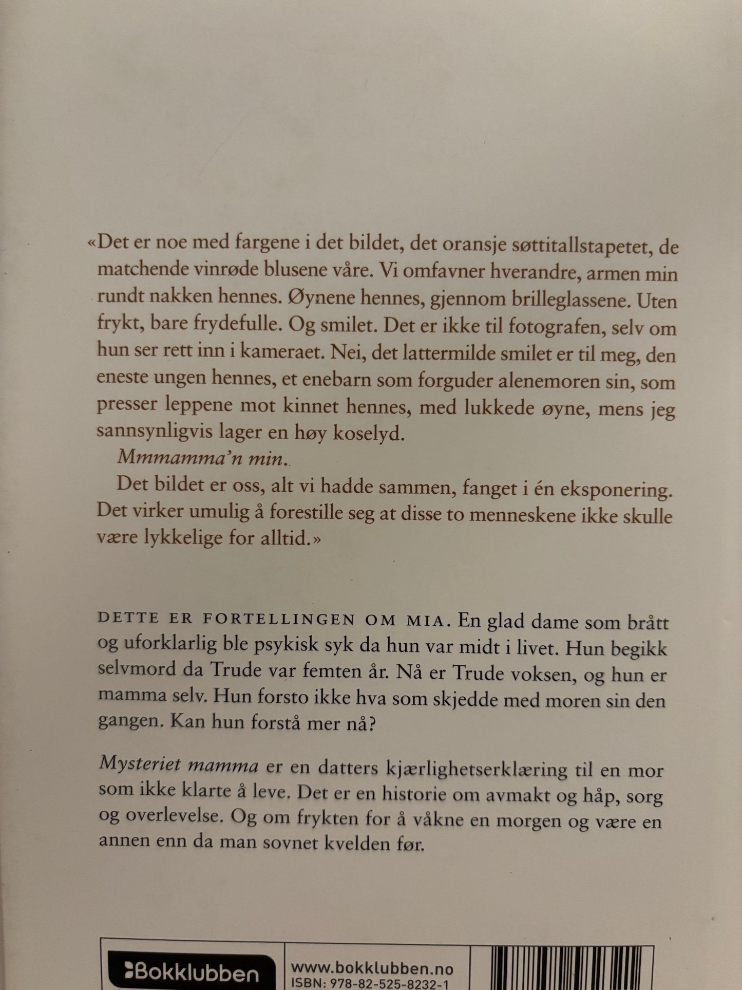 Lorentzen, Trude: Mysteriet mamma