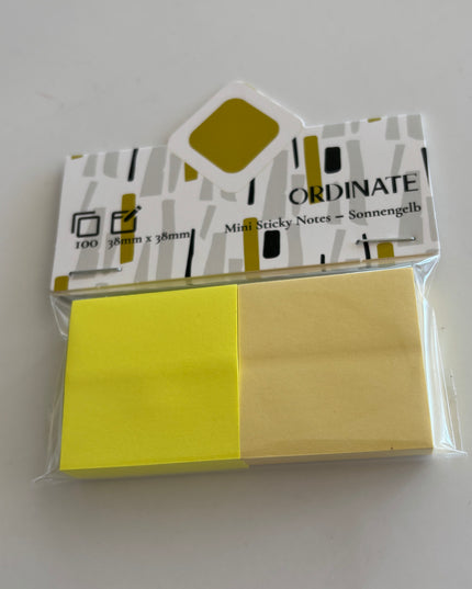 Mini sticky notes: Gul