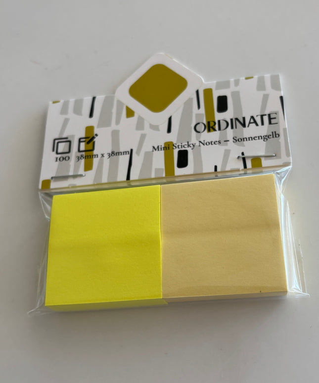 Mini sticky notes: Gul
