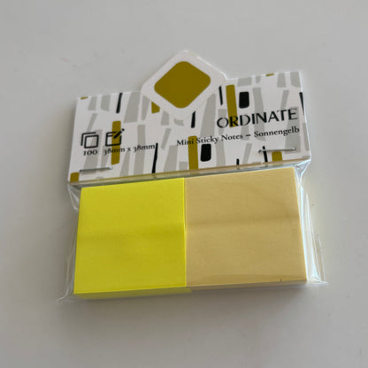 Mini sticky notes: Gul
