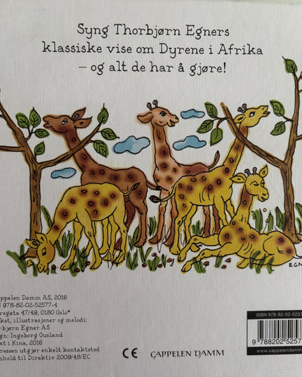 Egners små sangbøker - Dyrene i Afrika
